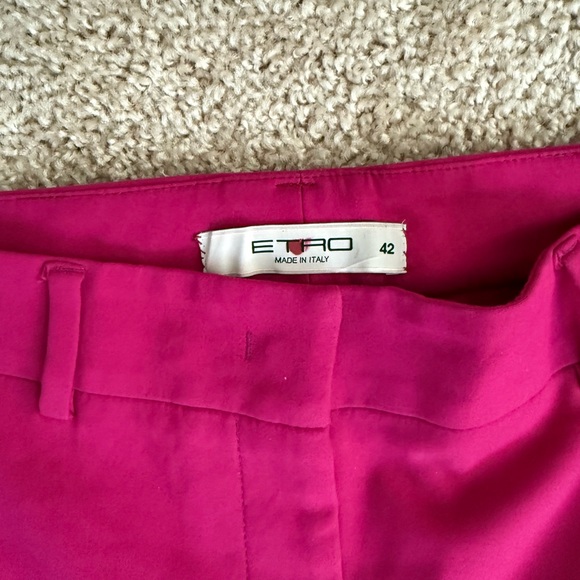 Etro Luxury Italian Cotton Dress Pants - Picture 4 of 4